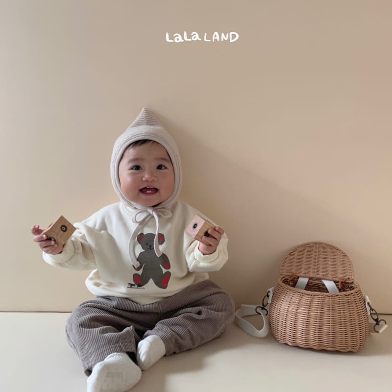Lalaland - Korean Baby Fashion - #babylifestyle - Bebe Rib Dungarees Pants - 10