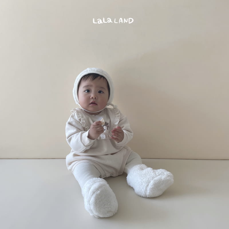 Lalaland - Korean Baby Fashion - #babylifestyle - Bebe Bear Vely Bodysuit - 2