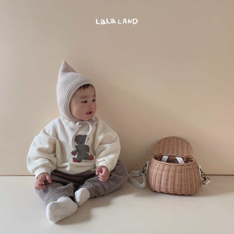 Lalaland - Korean Baby Fashion - #babyoninstagram - Bebe Rib Dungarees Pants - 11