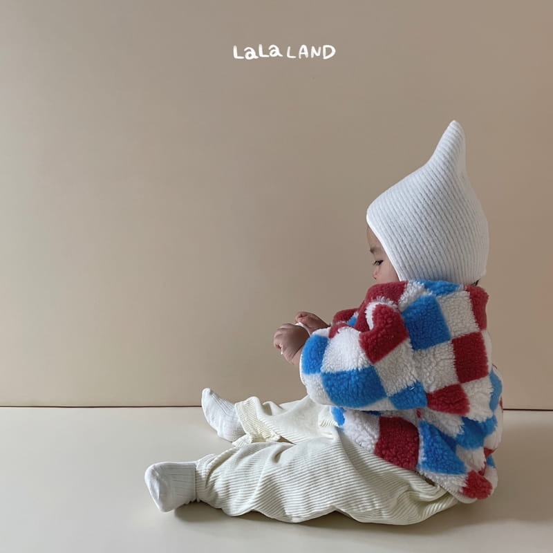 Lalaland - Korean Baby Fashion - #babyootd - Bebe Rib Dungarees Pants - 12