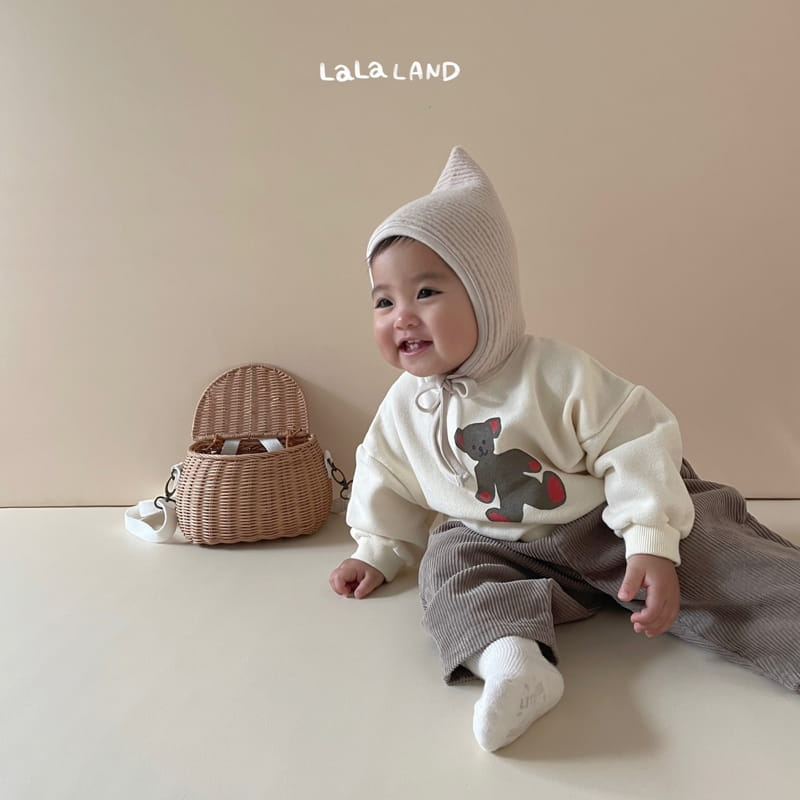 Lalaland - Korean Baby Fashion - #babyootd - Bebe Bear Doll Sweatshirt - 9