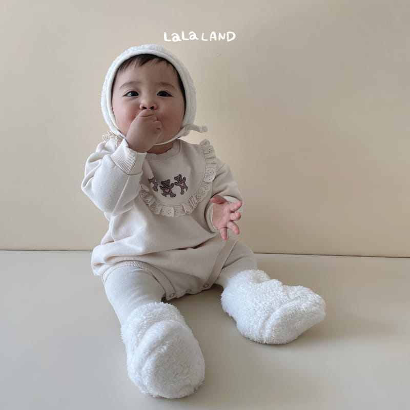 Lalaland - Korean Baby Fashion - #babyoninstagram - Bebe Bear Vely Bodysuit - 4
