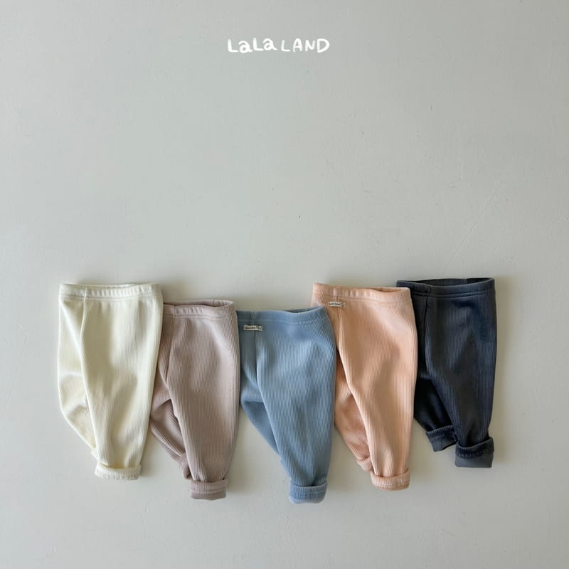 Lalaland - Korean Baby Fashion - #babyootd - Bebe Rib Mink Leggings - 2