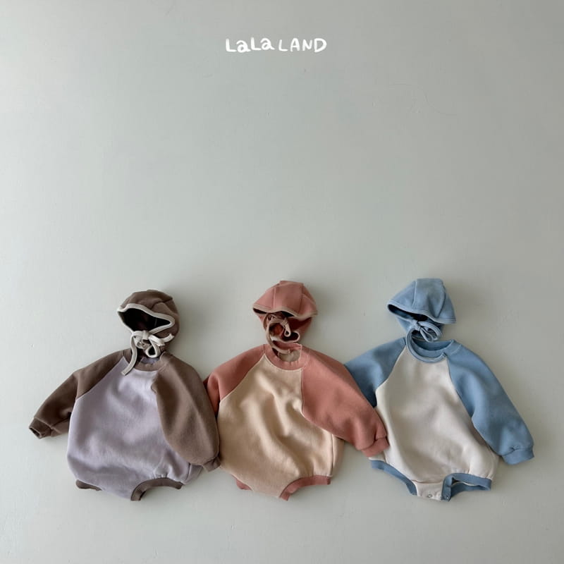Lalaland - Korean Baby Fashion - #babyootd - Bebe Block Raglan Bodysuit - 4