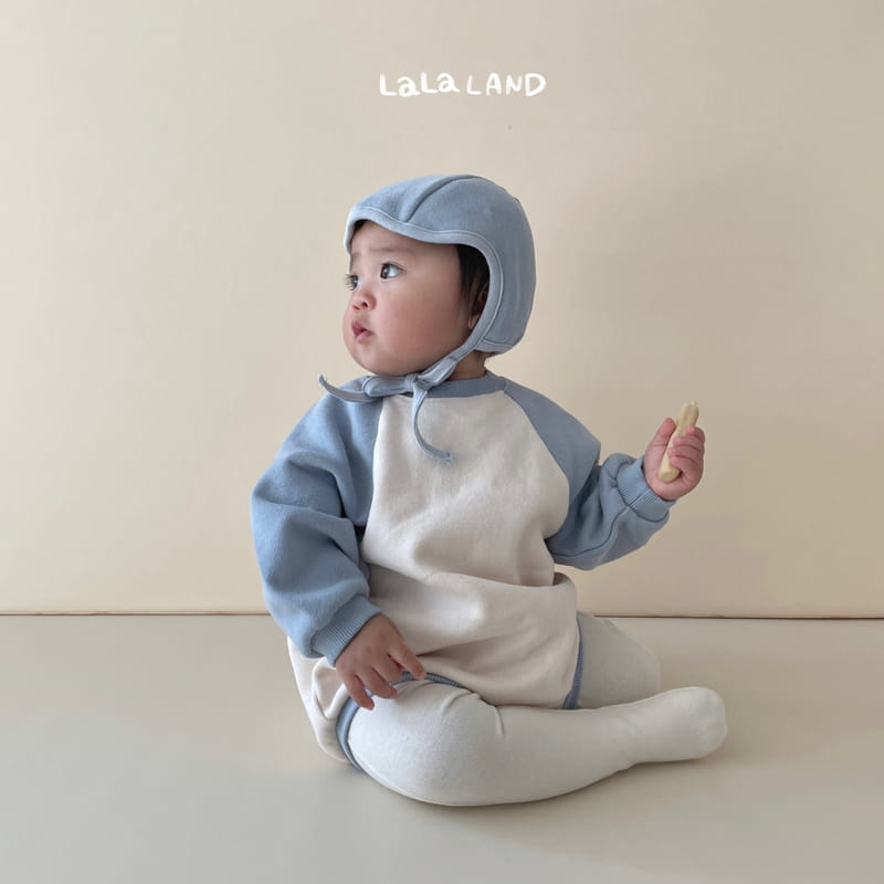 Lalaland - Korean Baby Fashion - #babyoutfit - Bebe Block Raglan Bodysuit - 5