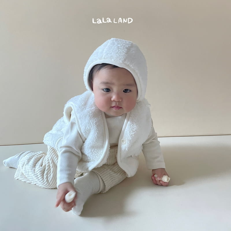 Lalaland - Korean Baby Fashion - #babyootd - Bebe Fluffy Vest - 4