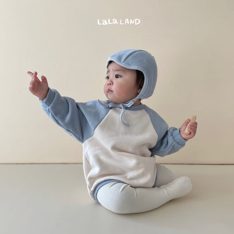 Lalaland - Korean Baby Fashion - #babywear - Bebe Block Raglan Bodysuit - 6