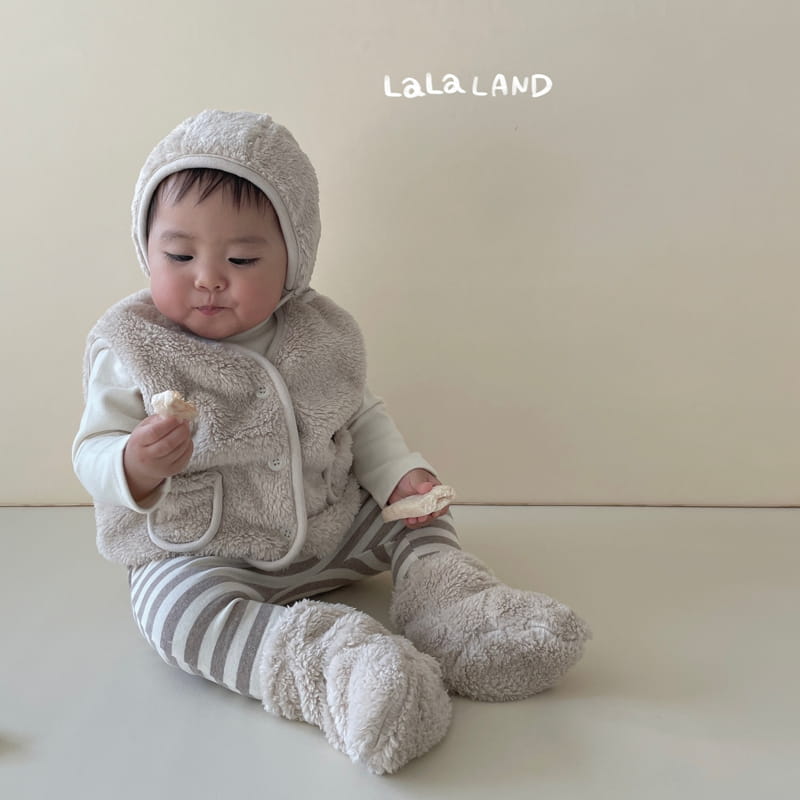 Lalaland - Korean Baby Fashion - #onlinebabyshop - Bebe Fluffy Vest - 8