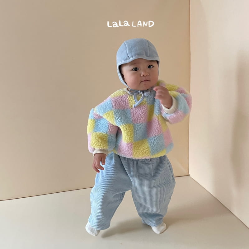 Lalaland - Korean Baby Fashion - #smilingbaby - Bebe Rib Dungarees Pants - 3