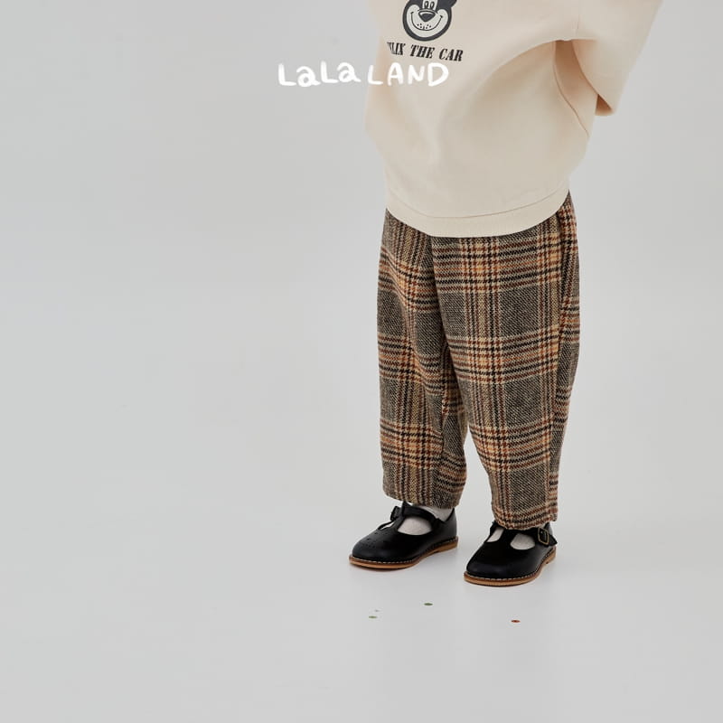 Lalaland - Korean Children Fashion - #kidzfashiontrend - London Check Pants - 4