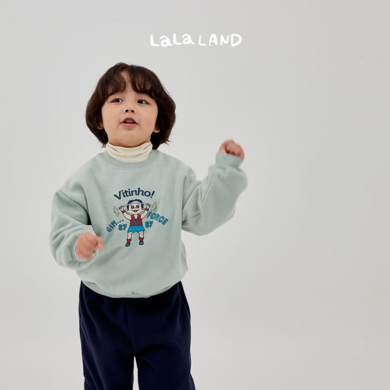 Lalaland - Korean Children Fashion - #designkidswear - Weightlifting Sweatshirt - 3