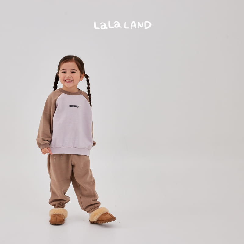 Lalaland - Korean Children Fashion - #designkidswear - Block Ralgan Top Bottom Set - 3