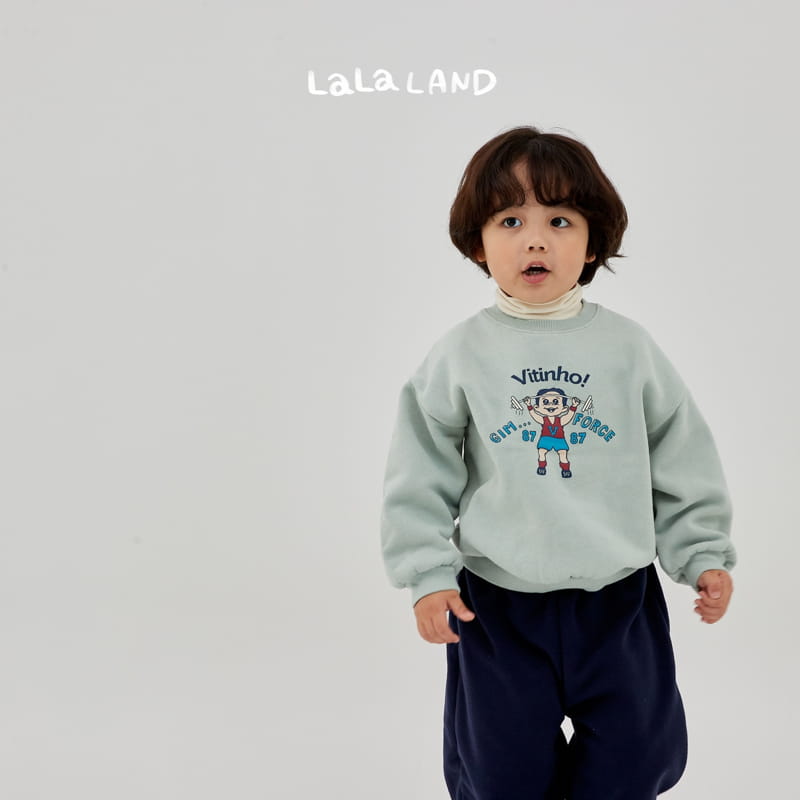 Lalaland - Korean Children Fashion - #designkidswear - Weightlifting Sweatshirt - 4