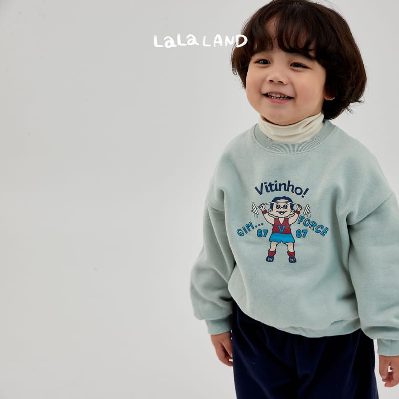 Lalaland - Korean Children Fashion - #kidsshorts - Weightlifting Sweatshirt - 6