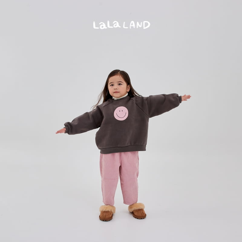 Lalaland - Korean Children Fashion - #kidsshorts - Smile Sweatshirt - 5