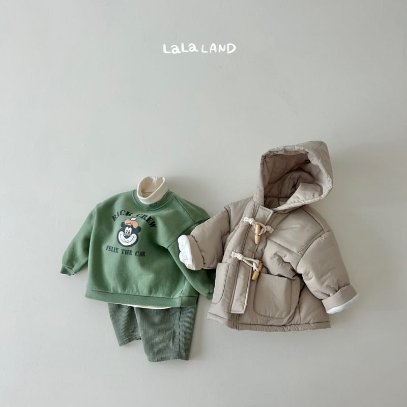Lalaland - Korean Children Fashion - #littlefashionista - Crew Sweatshirt - 3