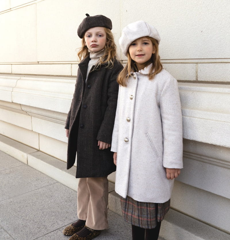 Le Bev - Korean Children Fashion - #childofig - Herringbone Coat - 4