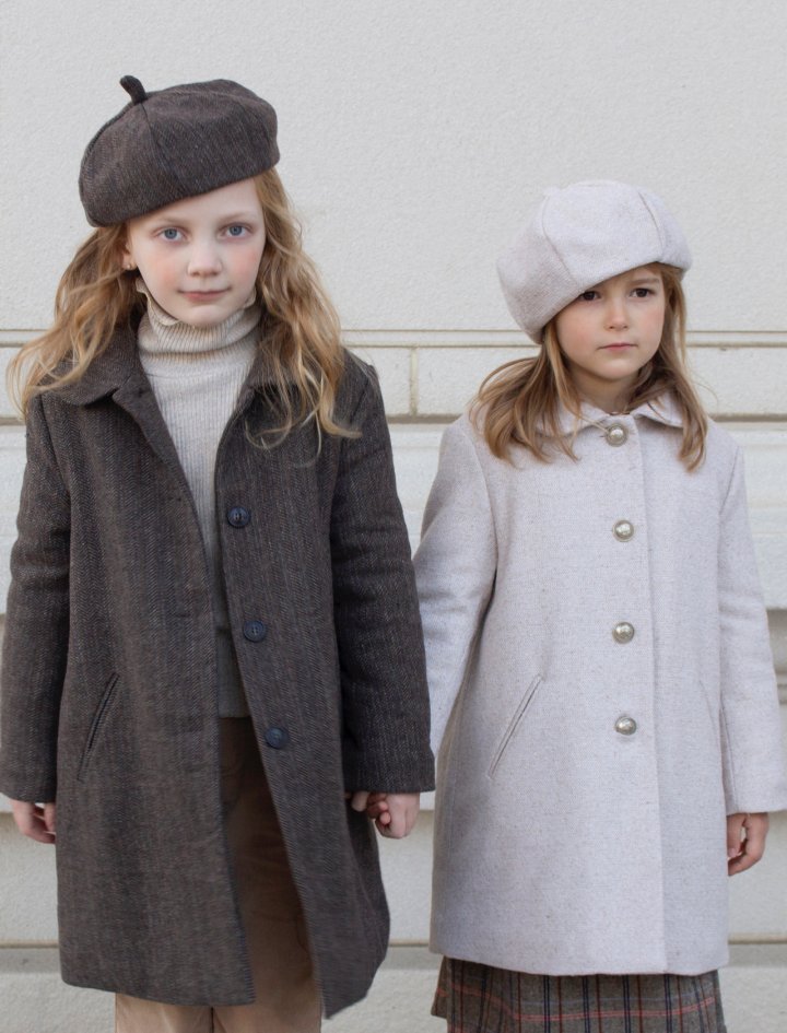 Le Bev - Korean Children Fashion - #childrensboutique - Herringbone Beret Hat