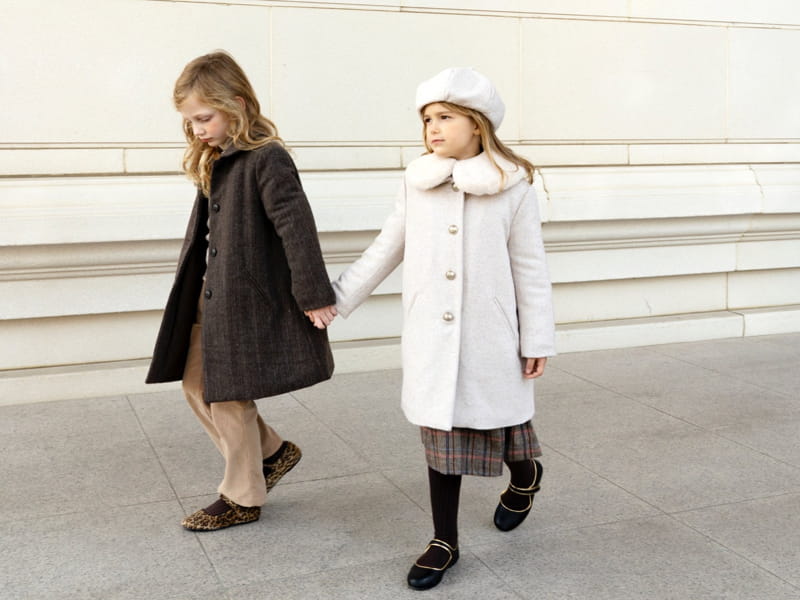 Le Bev - Korean Children Fashion - #childrensboutique - Gold P Coat - 4
