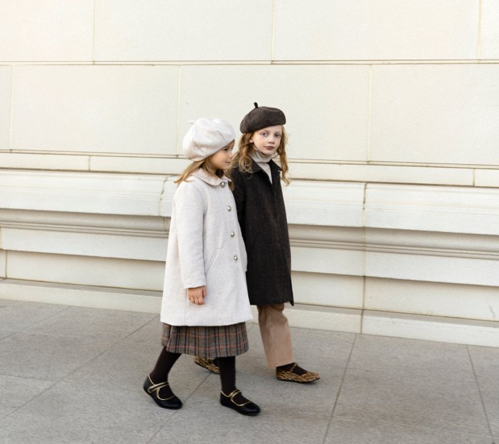 Le Bev - Korean Children Fashion - #discoveringself - Herringbone Beret Hat - 3