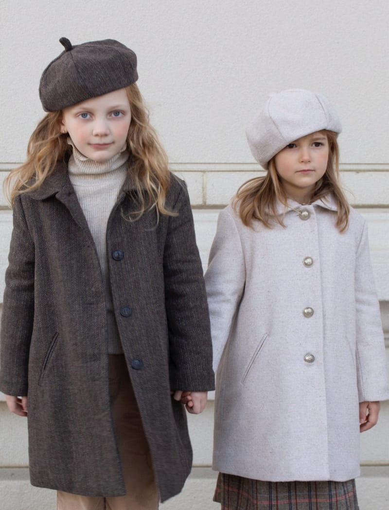 Le Bev - Korean Children Fashion - #kidsshorts - Herringbone Coat - 8