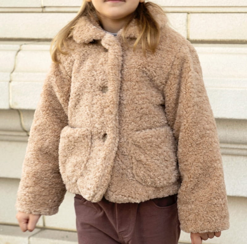 Le Bev - Korean Children Fashion - #todddlerfashion - Teddy Coat - 4