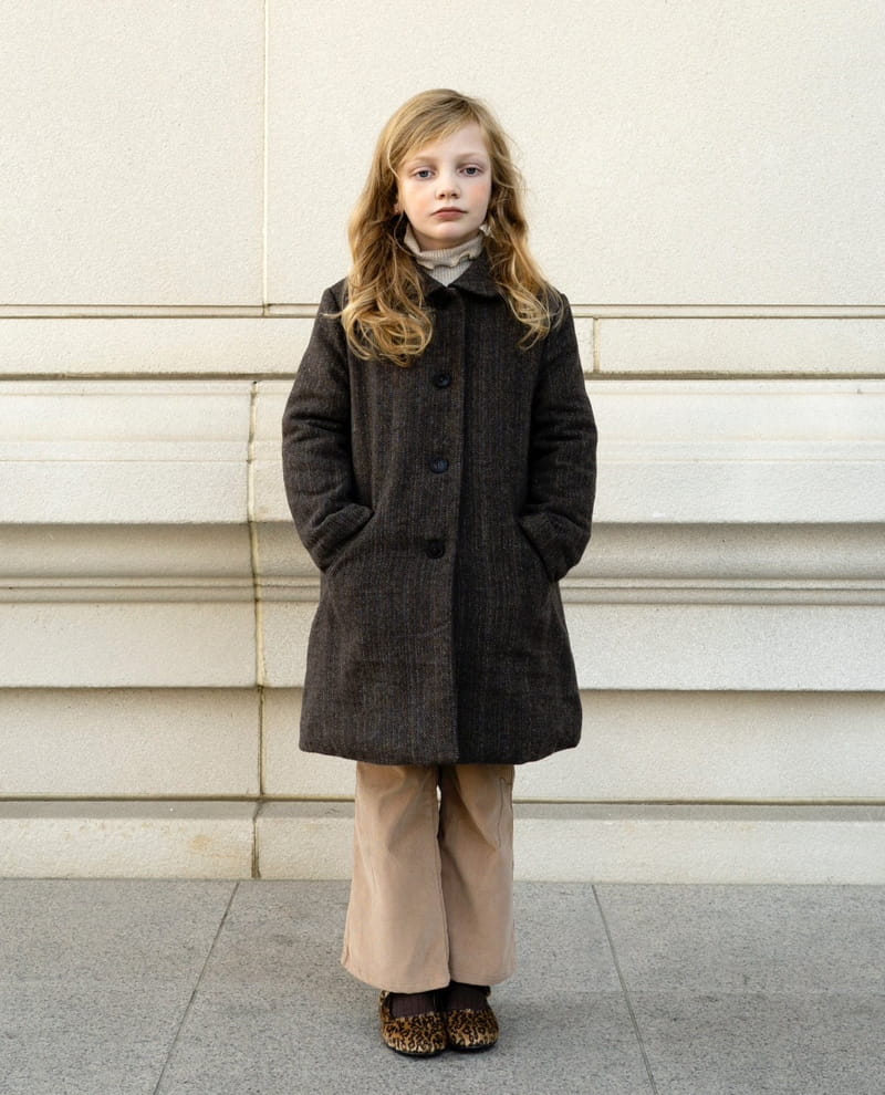 Le Bev - Korean Children Fashion - #toddlerclothing - Herringbone Coat