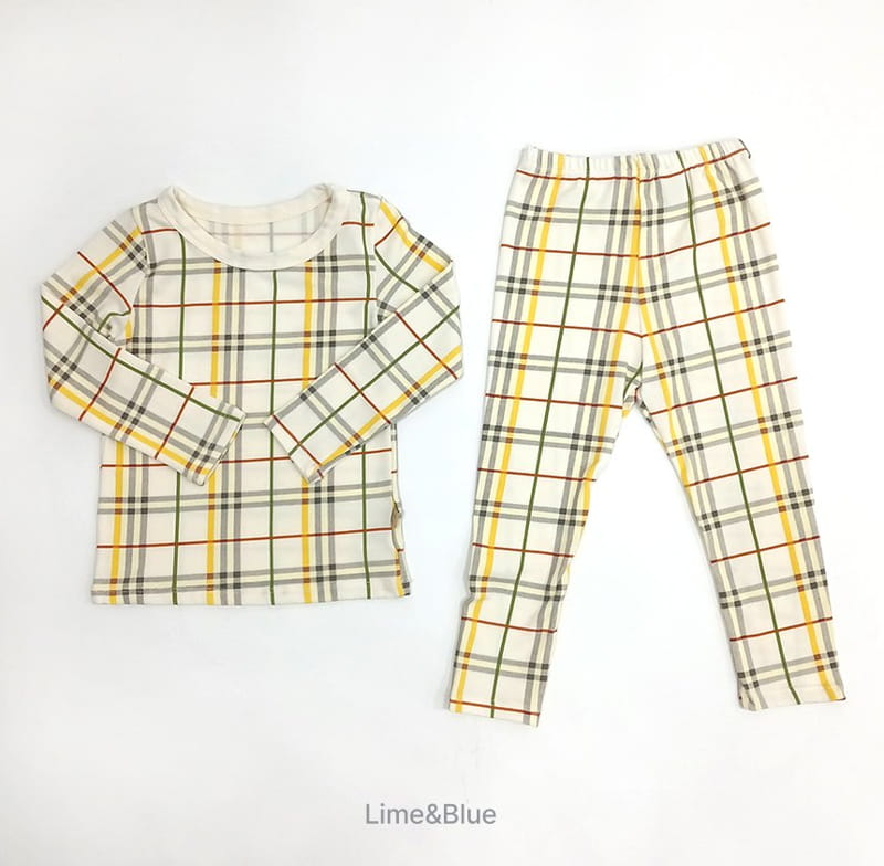 Lime & Blue - Korean Children Fashion - #childrensboutique - Warm Check Easywear - 8