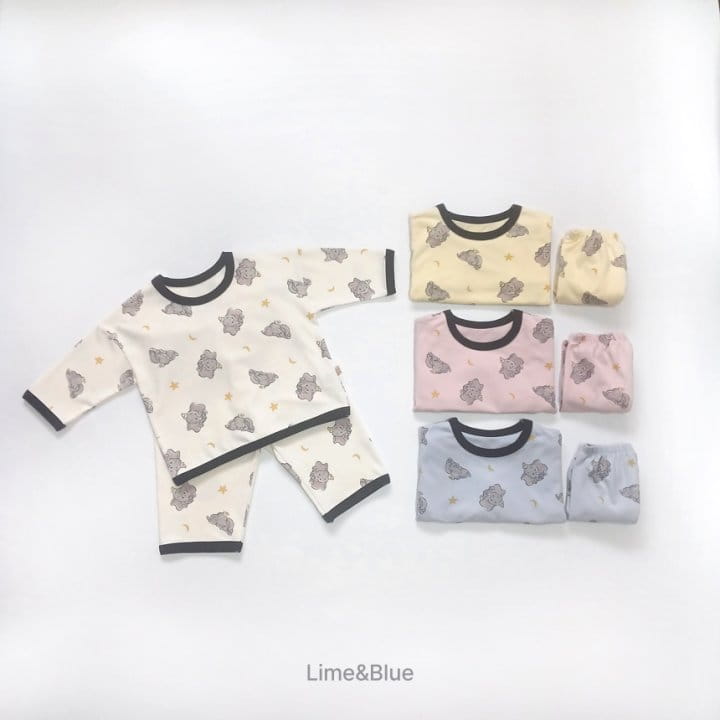 Lime & Blue - Korean Children Fashion - #discoveringself - Love Elephant Easywear