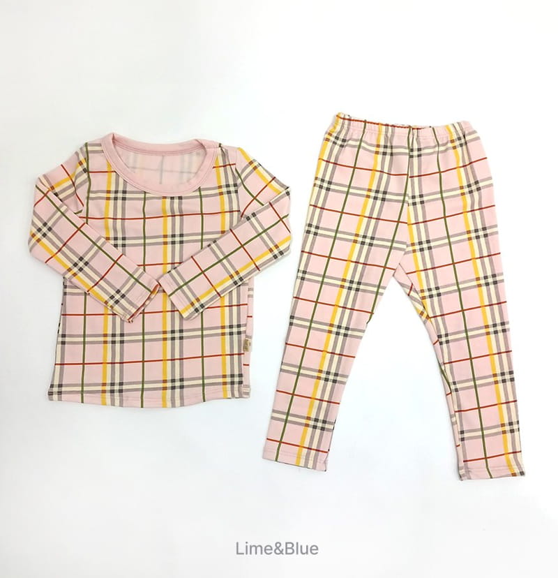 Lime & Blue - Korean Children Fashion - #fashionkids - Warm Check Easywear - 11