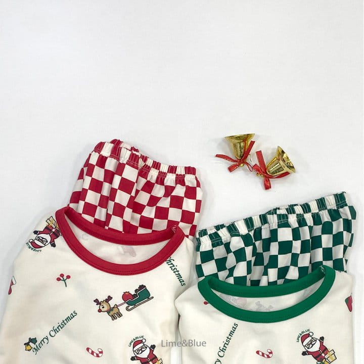 Lime & Blue - Korean Children Fashion - #kidsshorts - Chess Christmas Easywear - 5
