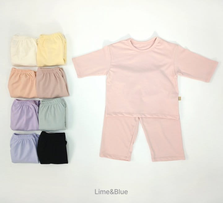Lime & Blue - Korean Children Fashion - #kidsshorts - Creamy Easywear - 2
