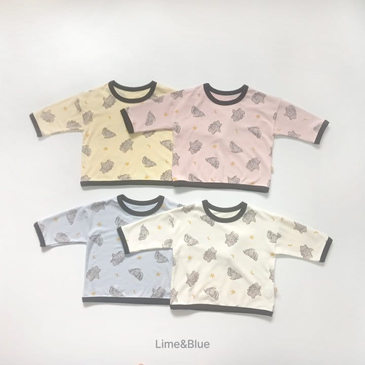 Lime & Blue - Korean Children Fashion - #kidsshorts - Love Elephant Easywear - 4
