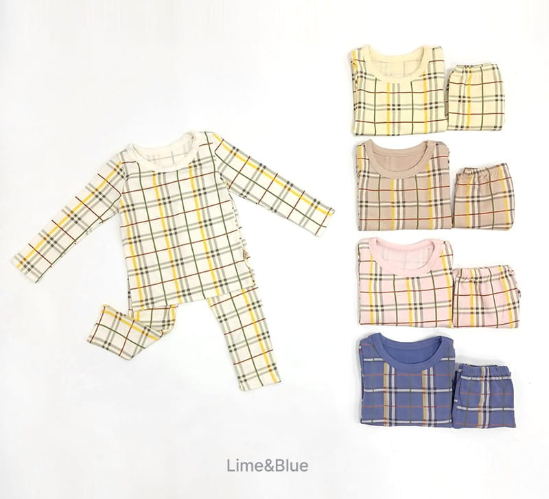 Lime & Blue - Korean Children Fashion - #prettylittlegirls - Warm Check Easywear - 5