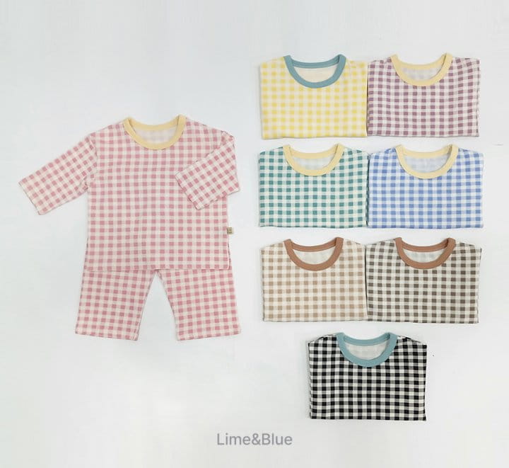 Lime & Blue - Korean Women Fashion - #womensfashion - Cracker Check Easywear Mom - 2
