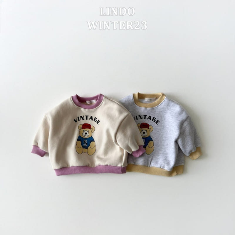 Lindo - Korean Children Fashion - #discoveringself - Vintge Bear Sweatshirt