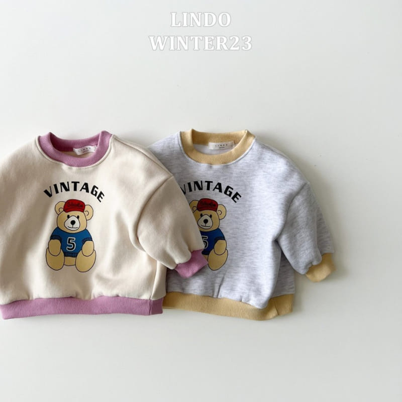 Lindo - Korean Children Fashion - #fashionkids - Vintge Bear Sweatshirt - 2
