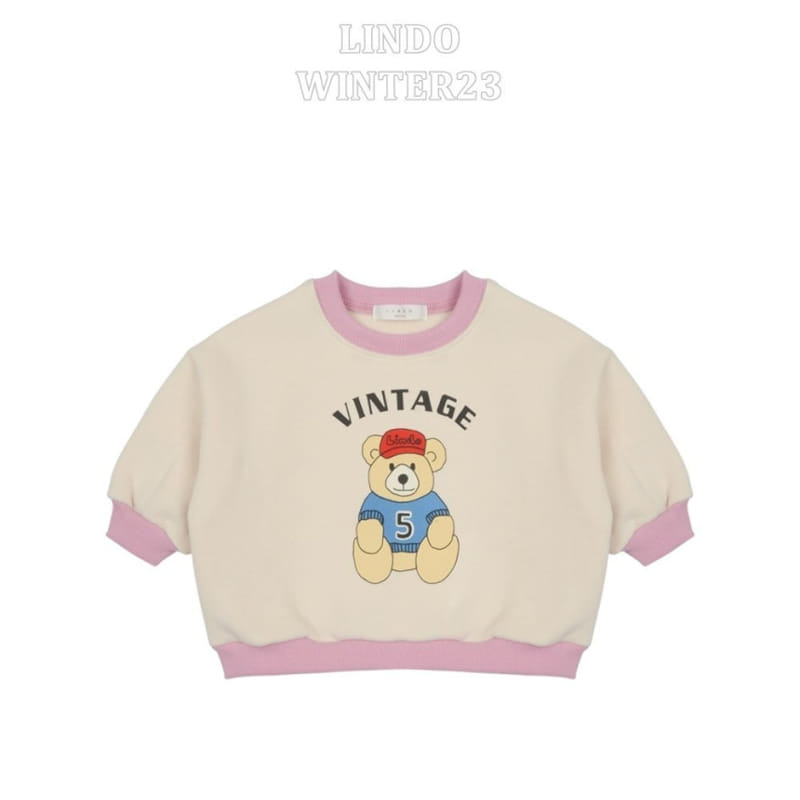 Lindo - Korean Children Fashion - #kidsshorts - Vintge Bear Sweatshirt - 3
