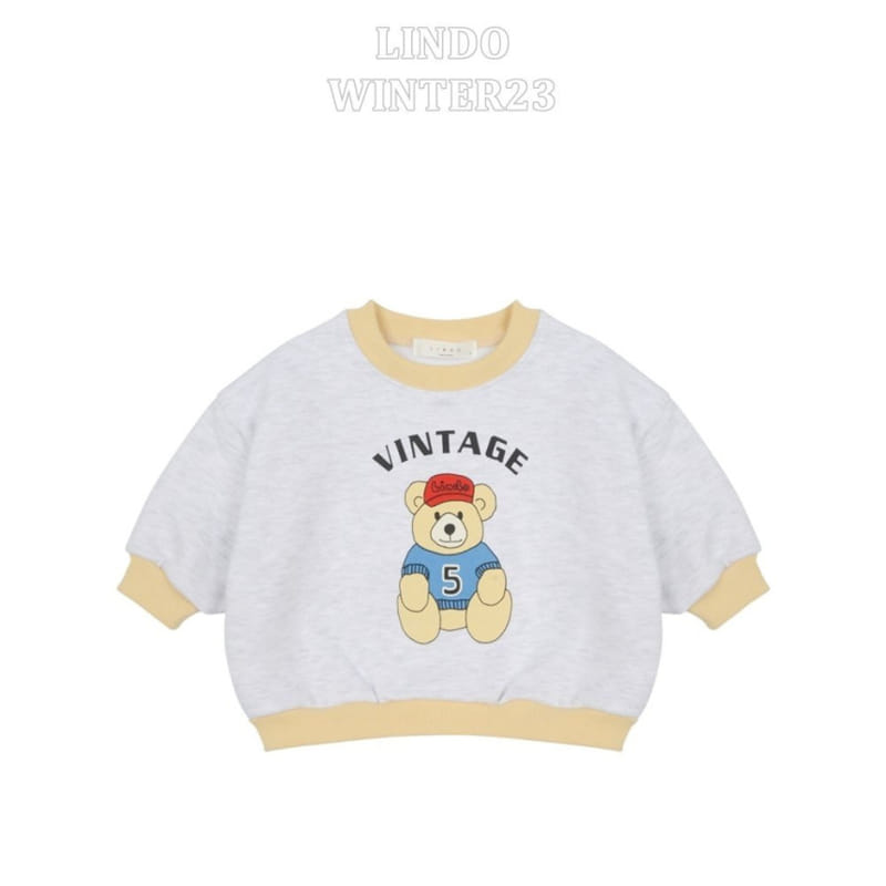 Lindo - Korean Children Fashion - #kidsshorts - Vintge Bear Sweatshirt - 4