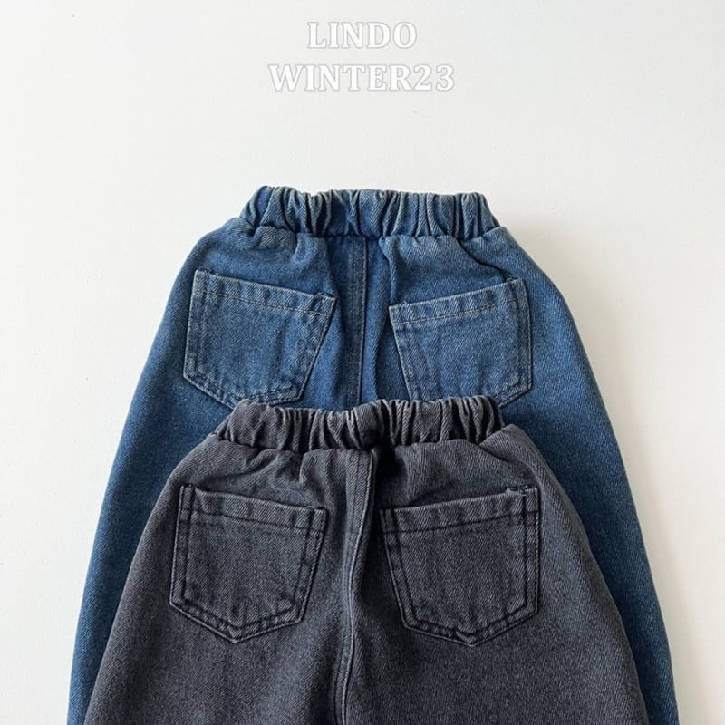 Lindo - Korean Children Fashion - #todddlerfashion - Heart Bonbon Denim Jeans - 4