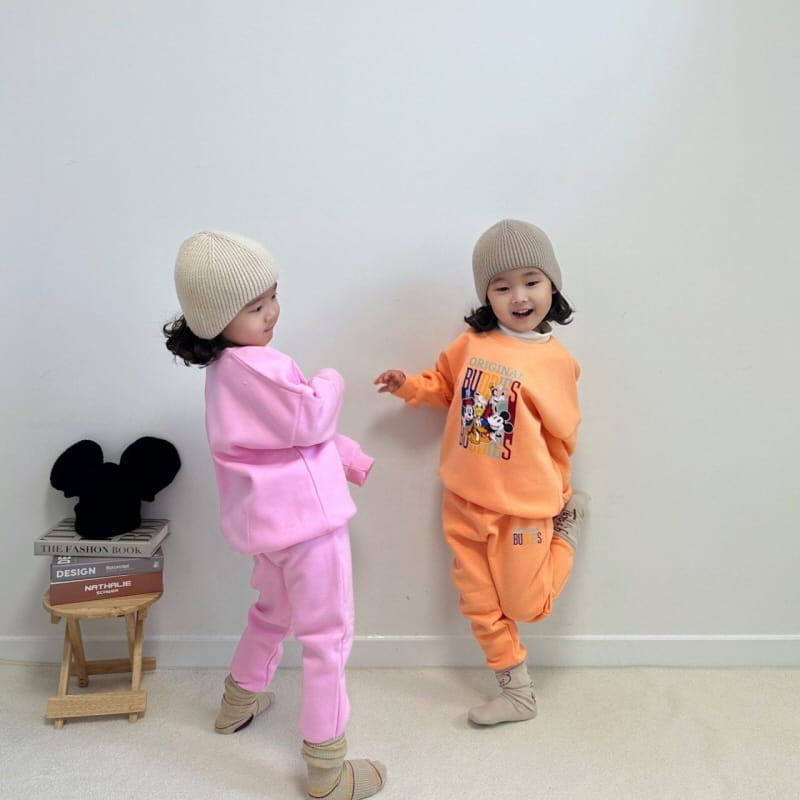 Little Rabbit - Korean Children Fashion - #Kfashion4kids - Fleece M Top Bottom Set - 6