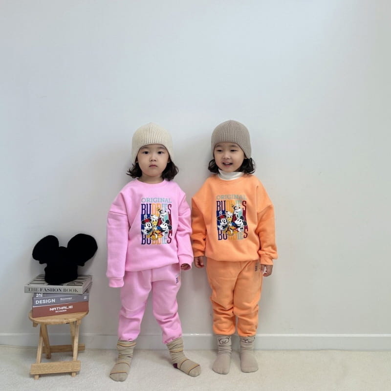 Little Rabbit - Korean Children Fashion - #fashionkids - Fleece M Top Bottom Set - 2