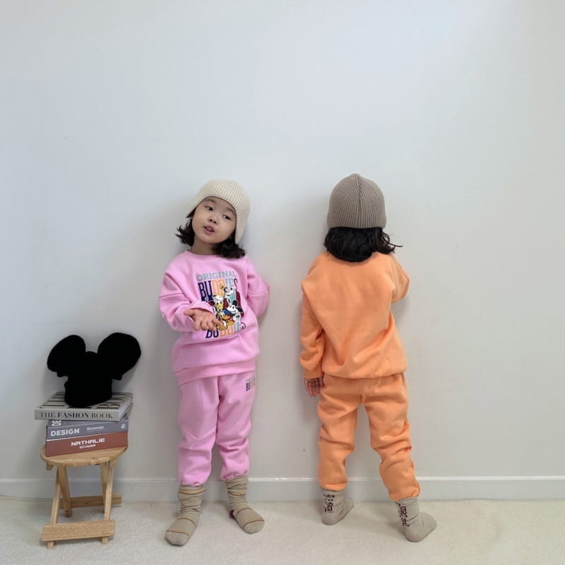 Little Rabbit - Korean Children Fashion - #kidsshorts - Fleece M Top Bottom Set - 3