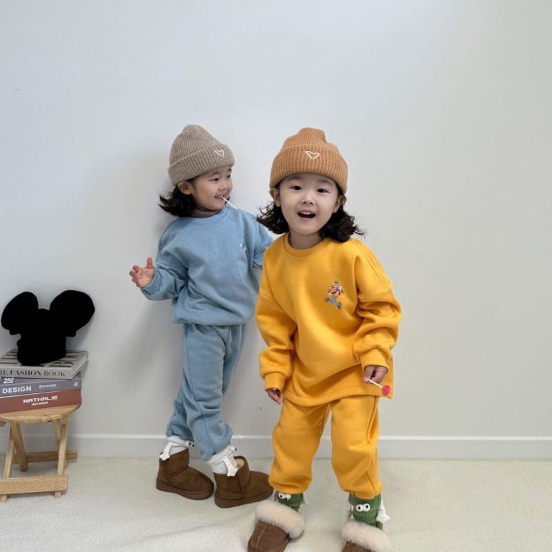 Little Rabbit - Korean Children Fashion - #kidsstore - Fleece String Top Bottom Set - 6