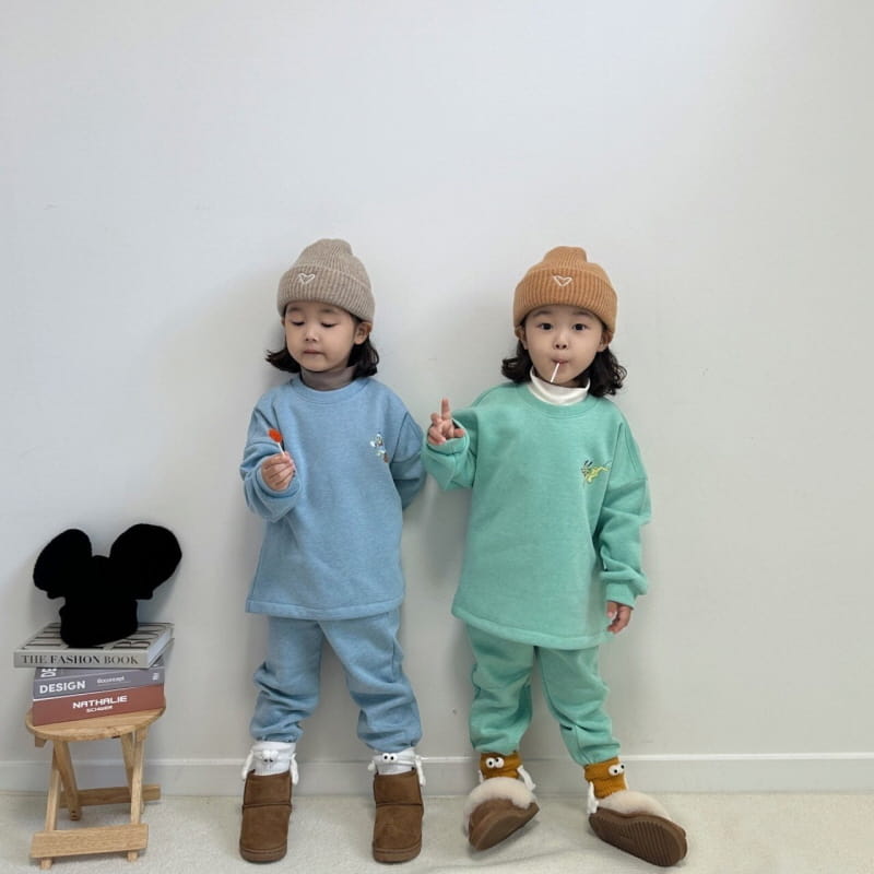 Little Rabbit - Korean Children Fashion - #littlefashionista - Fleece String Top Bottom Set - 9