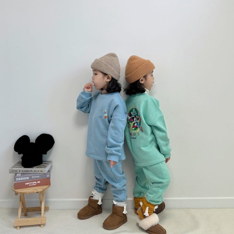 Little Rabbit - Korean Children Fashion - #magicofchildhood - Fleece String Top Bottom Set - 10