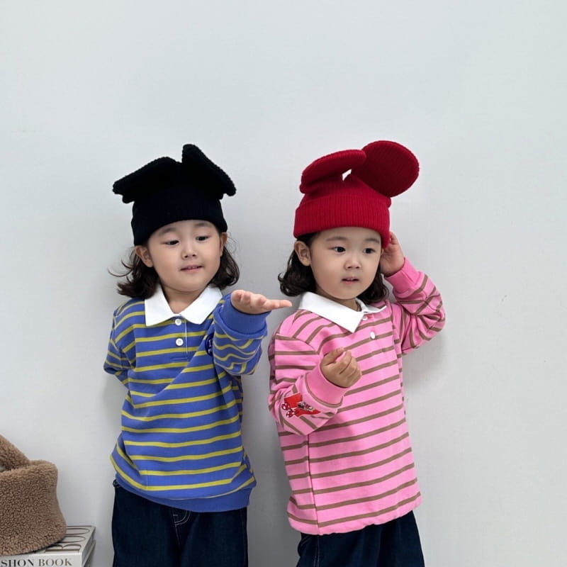 Little Rabbit - Korean Children Fashion - #stylishchildhood - ST Collar Sweatshirt - 3