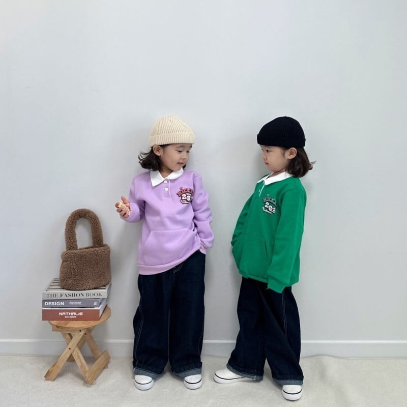 Little Rabbit - Korean Children Fashion - #stylishchildhood - Fleece Collar Sweatshirt - 2