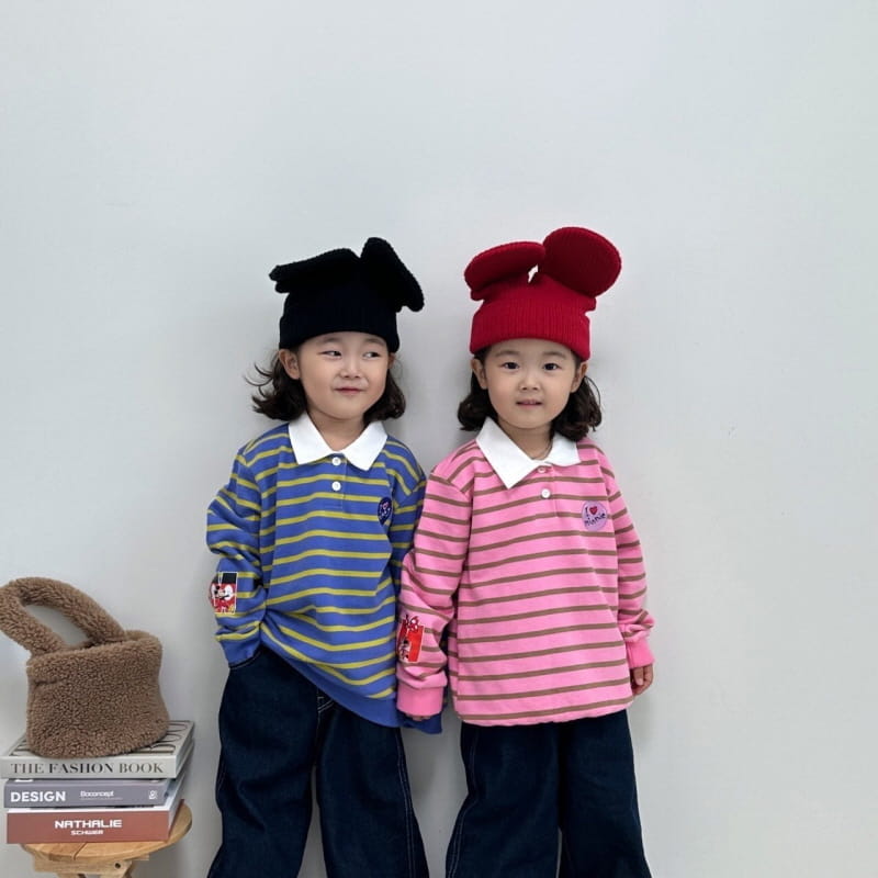 Little Rabbit - Korean Children Fashion - #toddlerclothing - ST Collar Sweatshirt - 2