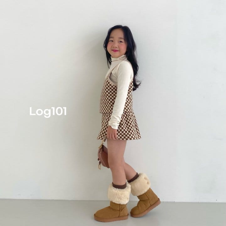 Log101 - Korean Children Fashion - #Kfashion4kids - Mini Checker Vest - 10